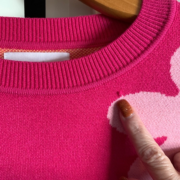 Pink Flower Sweater from First Love *Color Sample* - Picture 7 of 9